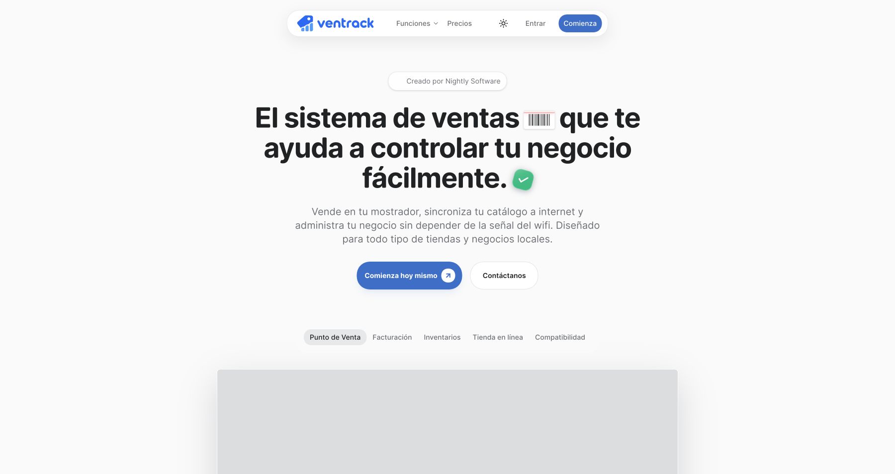 Ventrack — Punto de Venta Local-First, Inventario y Tienda en Línea para PyMEs