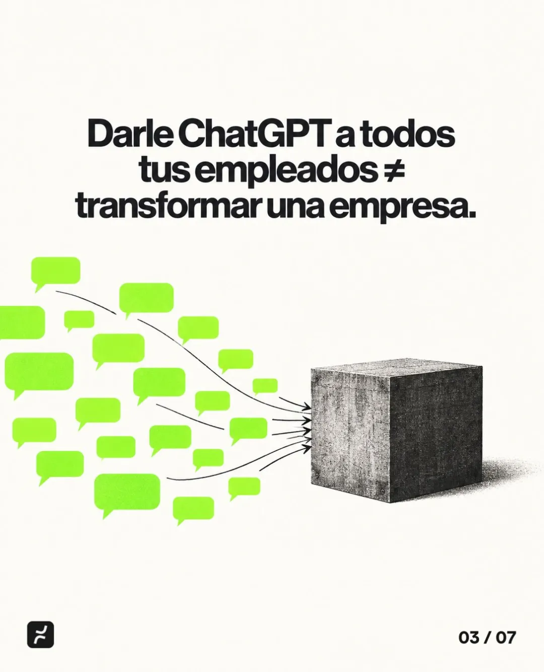Giving ChatGPT to all your employees ≠ transforming a company.
