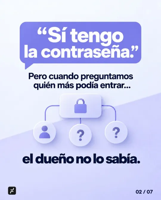 “Sí tengo la contraseña.” Pero cuando preguntamos quién más podía entrar… el dueño no lo sabía.