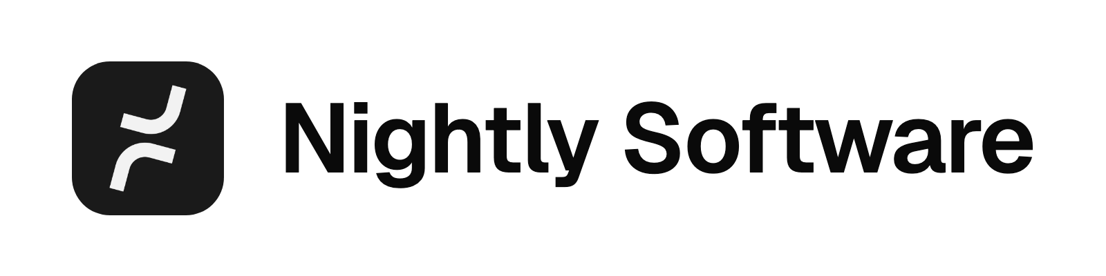 Nightly Software: horizontal, para fondos claros