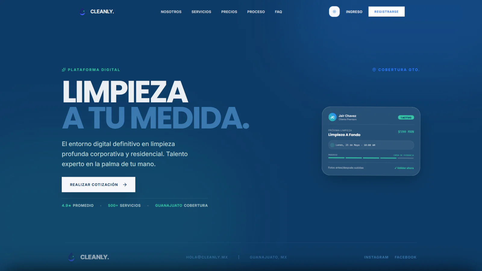 Instant quotes and booking for clients