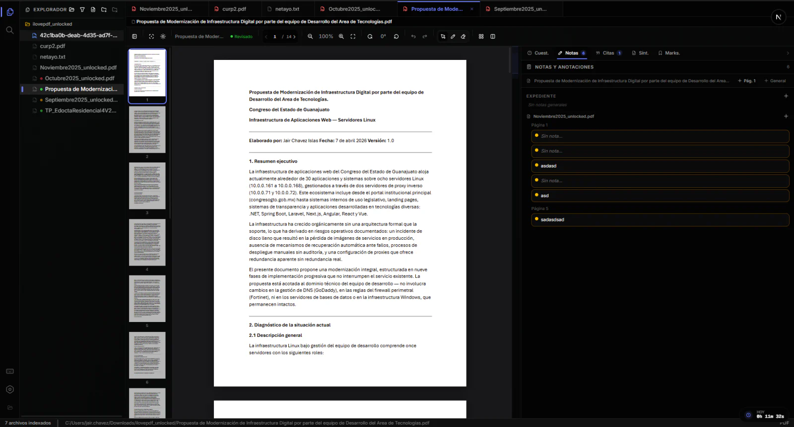 Workspace for reviewing and auditing case files offline